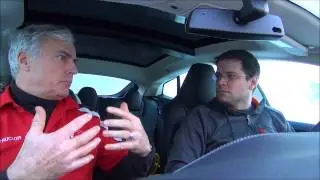 Tesla Model S on ice