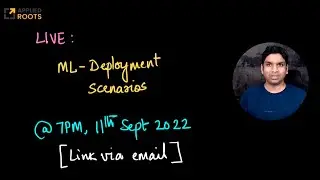 Live on 11th Sept: ML Deployment Scenarios