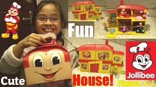 Children's Fast Food Toys! Jollibee Fun House Playset. Jollibee Kiddie Meal Toy Review