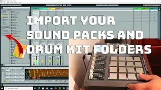 How to Import your drum kits & sample Folders into Ableton(free drum kits link in the description)