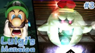 APARECE EL REY BOO - luigi's mansion 1 parte 3 (gamecube)