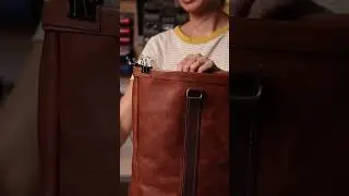 HAND MAKING a Leather Tote Bag from SCRATCH