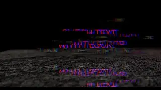 Glitchy text with floor for After Effects