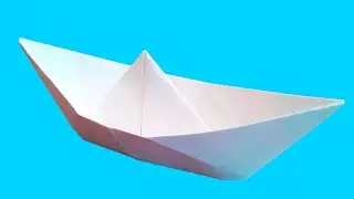 Как сделать кораблик из бумаги оригами корабль / Легкий способ как сделать корабль своими руками