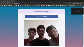 Facial Recognition Attendance System project