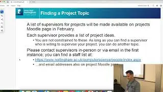 Research Methods Lecture 2: Introduction to MSc Projects