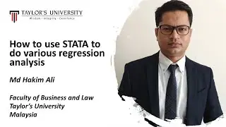 How to use STATA to do various regression analysis