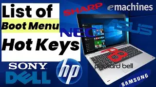 All Boot-Menu Hot Keys for PC