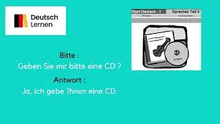 Goethe Certificate A1 Start German 1 Speaking Part 3 Model Set 1