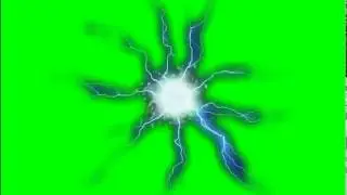 Chidori effect Green Screen