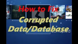 How to fix ps4 corrupted data