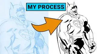My Process of Digital Inking: How I Digitally Ink - Jack Kirby Pencils