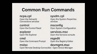 Learn 10 essential Windows Run commands every IT professional and power user should know!
