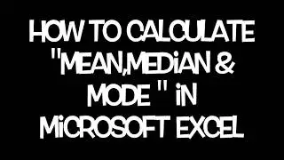 Mean Median and Mode in Excel | MS Excel Tutorials for Beginners| MS Excel Tutorials| Analytics Leap