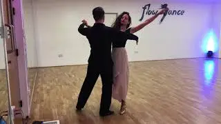 How to dance Bounce Fallaway, Tumble Turn, Throwaway Oversway in Foxtrot - Advanced