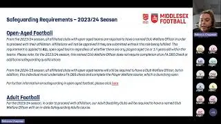 Middlesex FA - End of Season Safeguarding Workshop