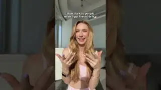 How I talk to people when i got fresh nails💅🏻