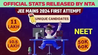 Official Stats Released by NTA || JEE Mains 2024