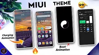 New Miui Theme - Apply Now | Changes Like Control Centre, Charging & Boot Animations etc.