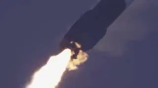 Foguete da Starlink com falhas
