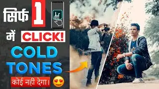 😲 How To Edit Your Photos In Just 1 Click | Cold Tone Preset Lightroom Mobile - Devansh Editing Zone
