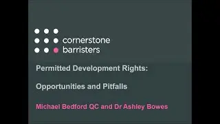 Zoom webinar: Permitted development rights: opportunities and pitfalls