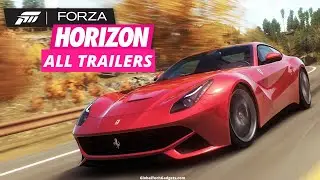 Forza Horizon 1 All DLC & Expansion Trailers, Announcement, Launch Trailer E3 2012 (XBOX HD Graphic)