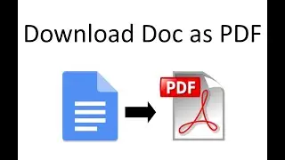 Download Google Doc as PDF