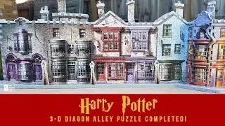 3D Diagon Alley Harry Potter Jigsaw Puzzle Completed tour