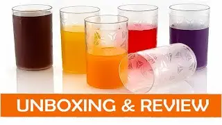 Premium Quality Unbreakable Drinking Glass Diamond Design Set 300ml,Plastic-Water/Juice  (Pack of 6)