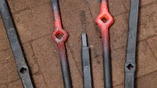 Forging the pieces - Window grill part 4