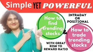 How To Find Trending Stocks & How To Trade Them! Great Risk To Reward Ratio