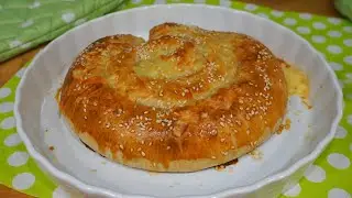🧀 Очень Сырная улитка из слоеного теста