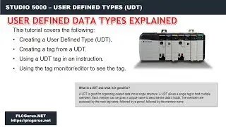 PLCGurus.NET - Studio 5000 User Defined Types (UDTs)