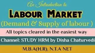 Labour Market (Unit 10)|concept of labour market