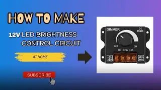 Push button 12v LED brightness control Circuit