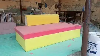 How to make diwan sofa bed 3 sitter making full process