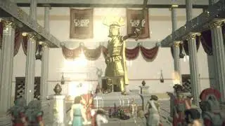 Temple Interior Scene