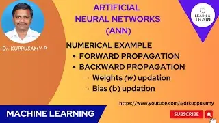 55 Artificial Neural Networks (ANN) - Numerical Example