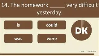 Present Simple and Past Simple | Grammar Test
