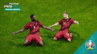 EURO 2020 BELGIUM vs RUSSIA | PES 2021