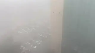 A foggy morning view in Abu Dhabi