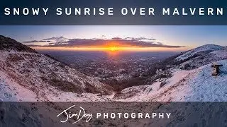 Snowy Sunrise over Malvern - Panorama Photography