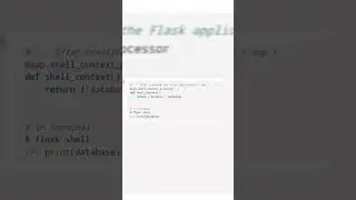 Additional Automatic Imports to the Flask Shell #developer #programming #code #flask #python