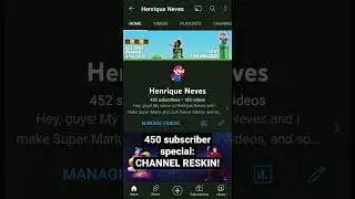 450 SUBSCRIBER SPECIAL: CHANNEL RESKIN! 