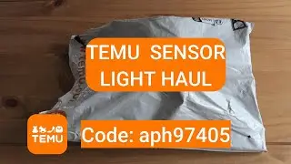 TEMU SENSOR LIGHT HAUL.#temu#temufinds#temuhaul