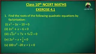 Maths class 10 Ex 4.2 q1 | Quadratic equations Class 10 | maths class 10 ex 4.1 | Class 10 Maths