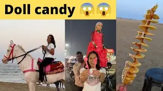 Flower Candy From A Doll | Story time - Marina beach vlog