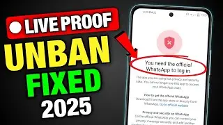 You need the official Whatsapp to log in Problem New 2025 || How to Fix Whatsapp Login Problem 2025