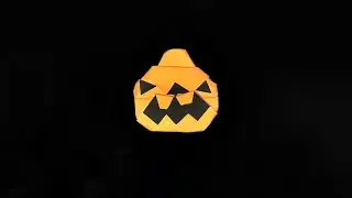 Origami Jack-o-Lantern 折り紙ジャック・オ・ランタン 🎃 pumpkin ghost 👻